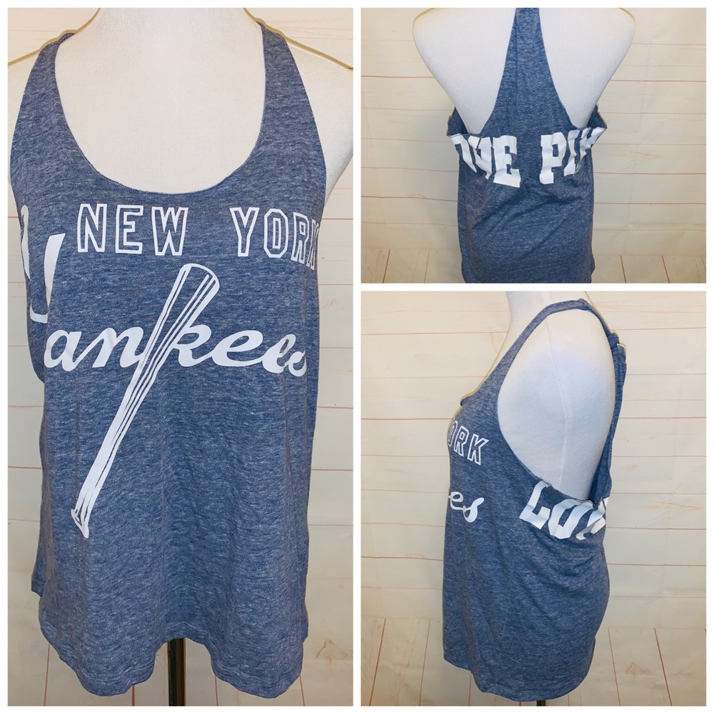 Pink Victoria’s Secret MLB NY Yankees Blue Tank